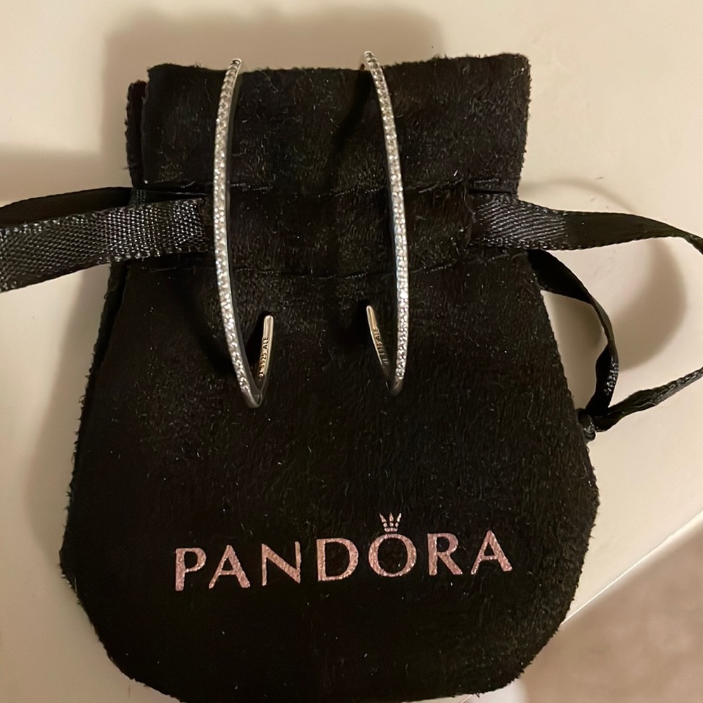 Sterling Silver Pandora Earrings